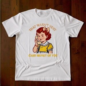 Handmade Shirt with Vintage Print